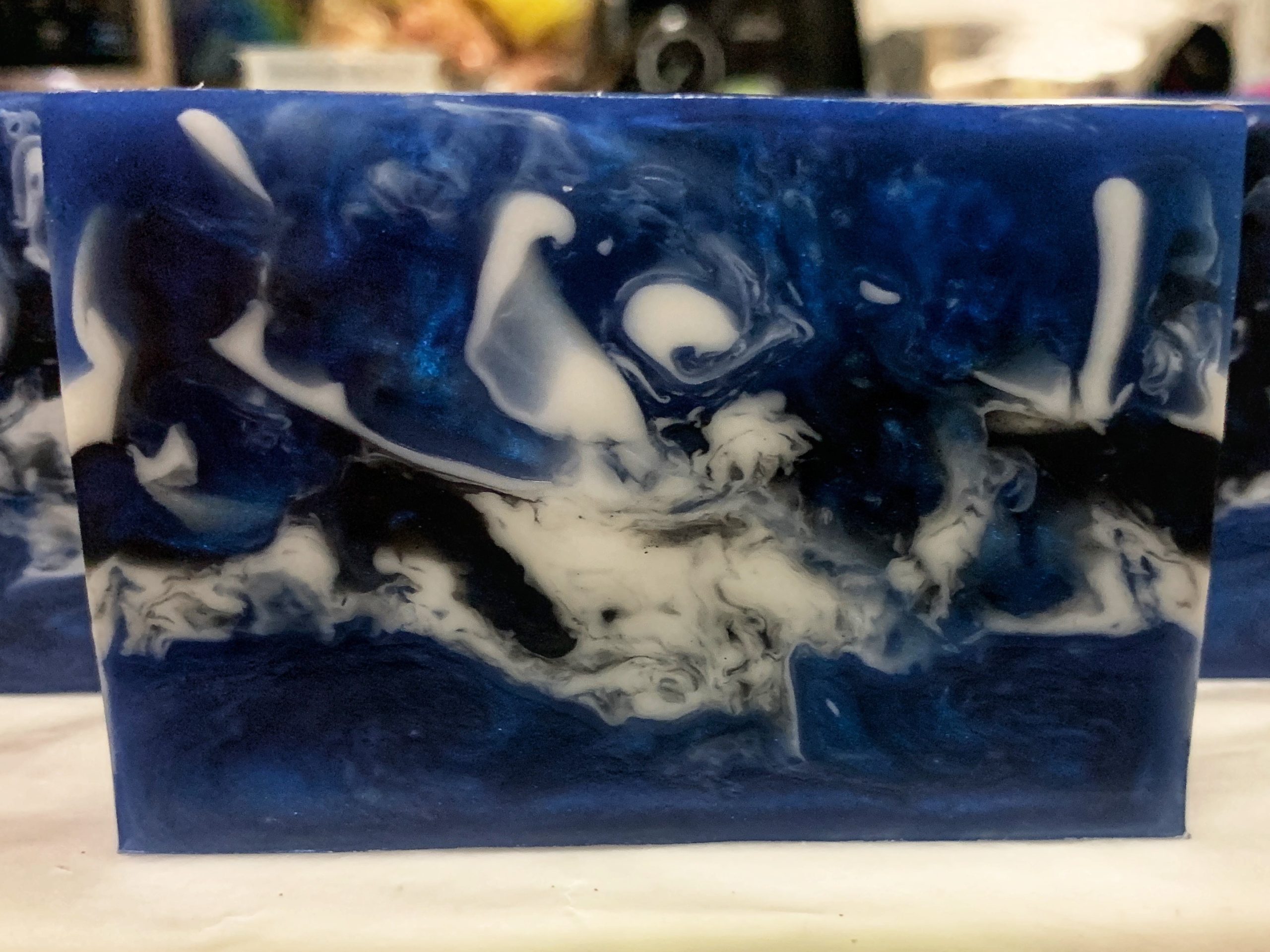 Blue on Black Soap
